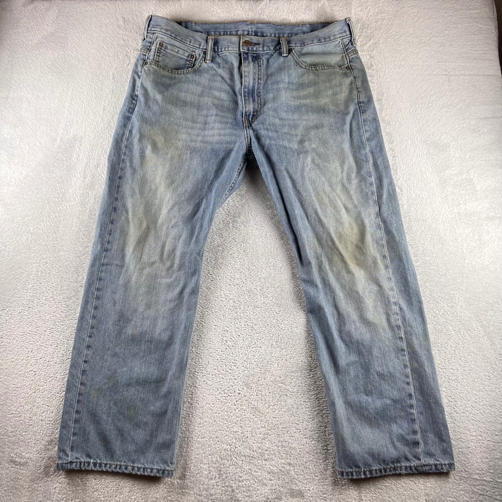 Levis 569 Loose Straight Leg Jeans Mens 38x30 (fits 39x29) Blue Denim READ